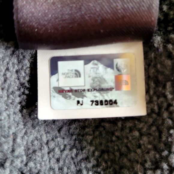 The North Face Crescent Women's Striped Sleeveless Fleece Hoodie Size XL EUC - Picture 6 of 6